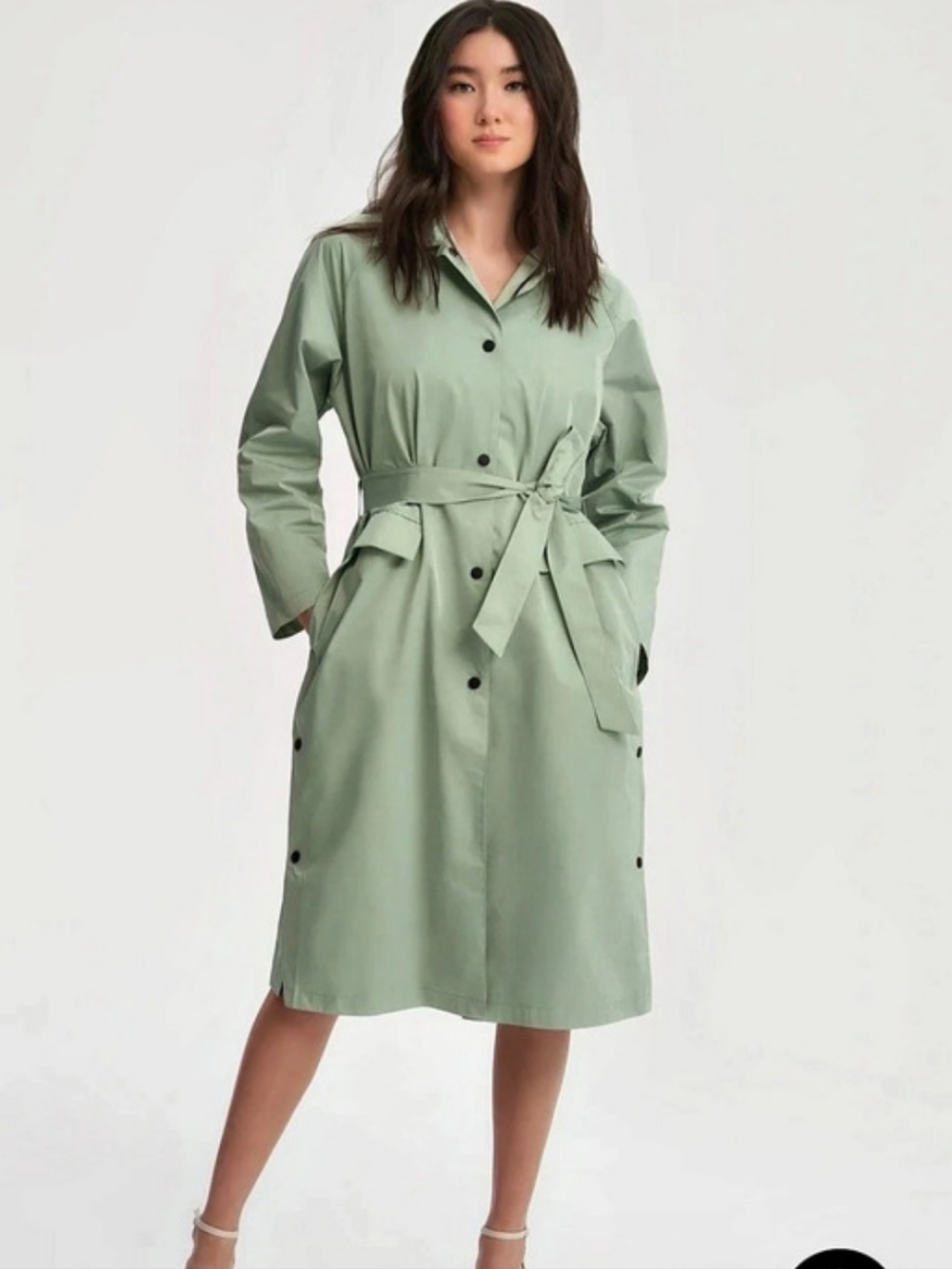 Noize Janie Long Length Raincoat Green XS/TP